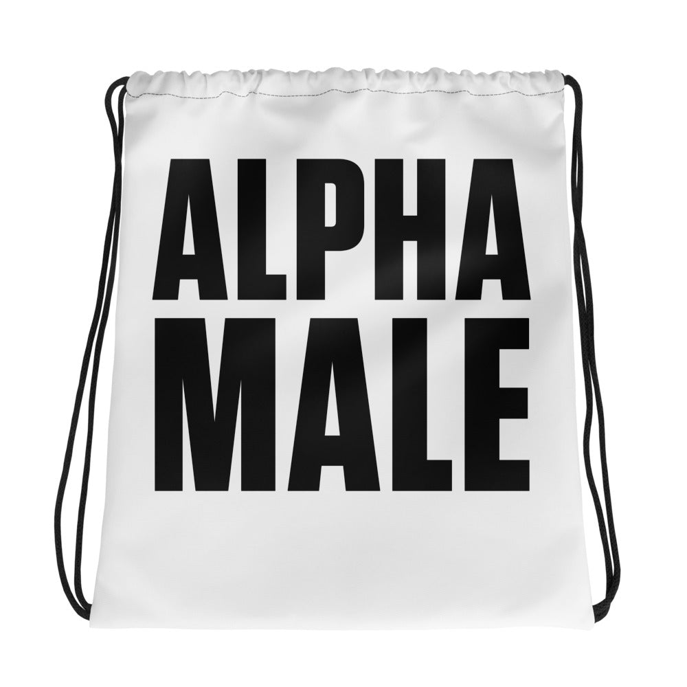 Nick Adams Alpha Male Drawstring Bag