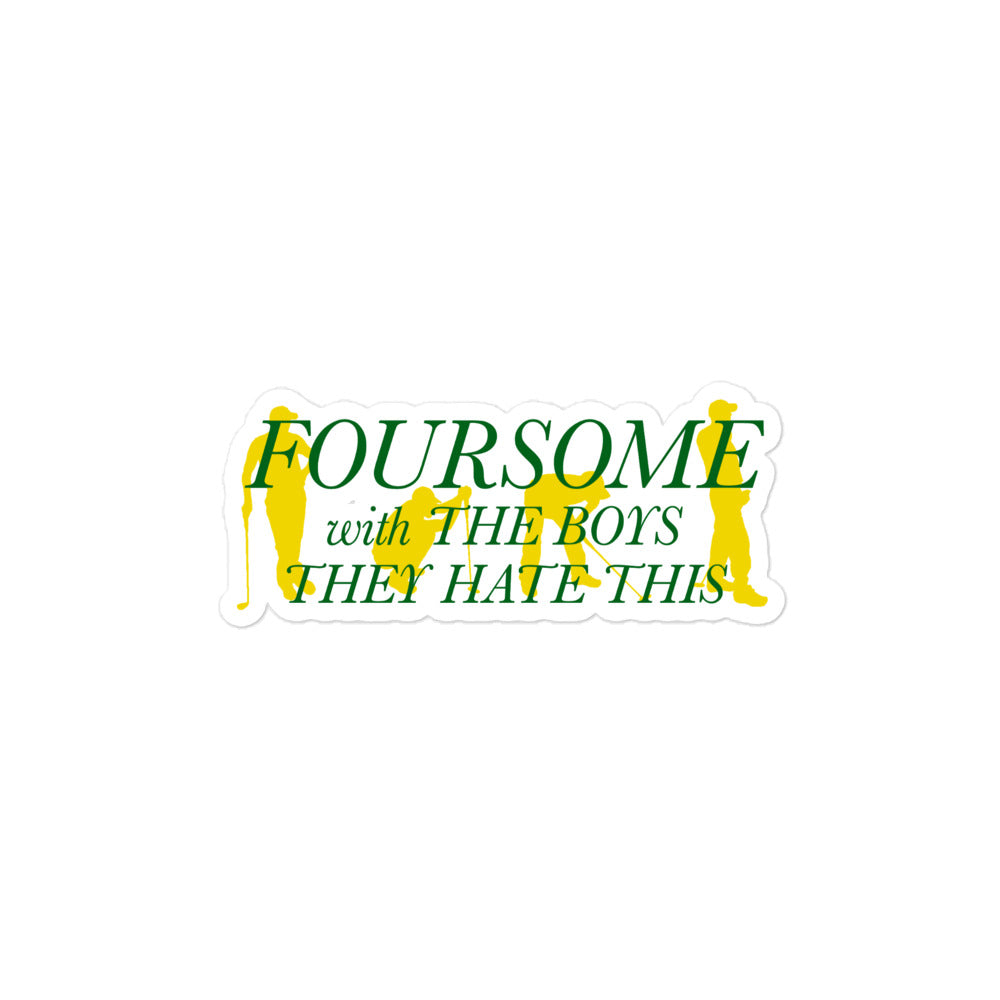 Foursome With the Boys Sticker