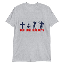 Load image into Gallery viewer, God. Guns. Golf. Guys. T-Shirt
