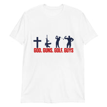 Load image into Gallery viewer, God. Guns. Golf. Guys. T-Shirt

