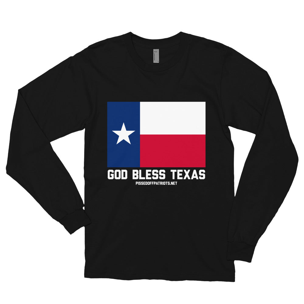 God Bless Texas Long Sleeve Shirt